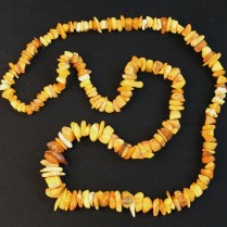 Raw baltic amber necklace